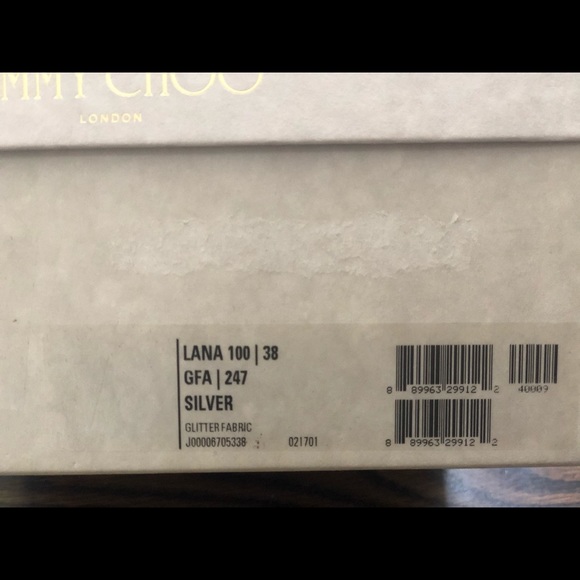 Gorgeous Jimmy Choo T Strap Lana Glitter 100 - Picture 4 of 6